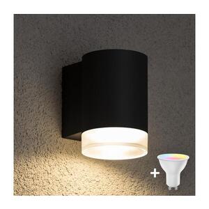 Imagine BRILAGI - Aplica de perete LED RGBW MATERA pentru exterior 1xGU10/4, 8W/230V negru IP54