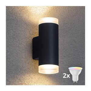 Imagine BRILAGI - Aplica de perete LED RGBW pentru exterior MATERA, 2x GU10, 4, 8W, 230V, antracit, IP54