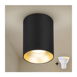 Imagine BRILAGI TRINE - spot LED RGBW dimmabil, 1x GU10/4, 8W/230V, negru/auriu