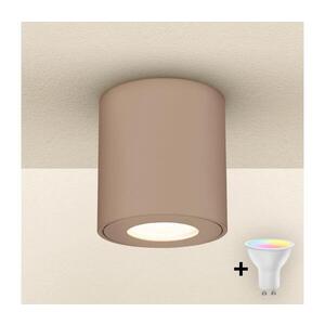 Imagine BRILAGI - Corp de iluminat LED RGBW dimabil pentru baie MIA, 1x GU10, 4, 8 W, 230 V, 84x80 mm, bej, IP54