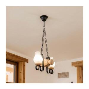 Imagine BRILAGI - Candelabru pe lanț RUSTIC 2xE14/40W/230V stejar