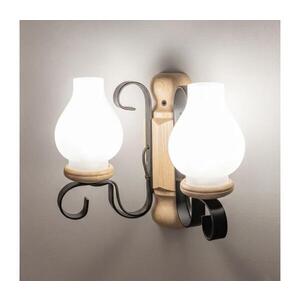 Imagine BRILAGI - Aplică de perete RUSTIC 2xE14/40W/230V stejar