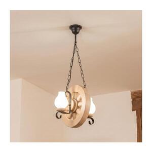 Imagine BRILAGI - Candelabru pe lanț ROATA 2xE14/40W/230V, stejar
