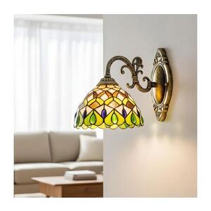 Imagine BRILAGI - Lampă de perete Tiffany cu vitralii MARGARET, 1xE27/40W/230V
