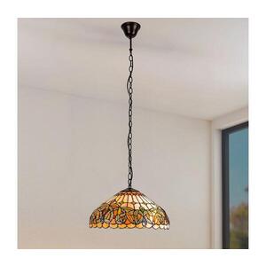 Imagine BRILAGI - Candelabru Tiffany LUISA cu vitralii, suspendat pe lanț, 2xE27/60W/230V