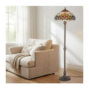 Imagine BRILAGI - Lampă de podea Tiffany LUISA 2xE27/60W/230V