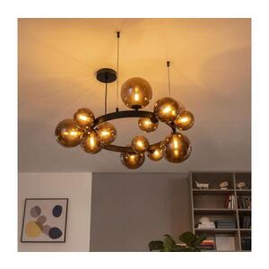 Imagine BRILAGI - Lustră LED suspendată cu cablu MILLA 15xG9/3W/230V maro/maro fumuriu