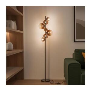 Imagine BRILAGI - Lampă LED de podea MILLA 7xG9/3W/230V maro/maro fumuriu