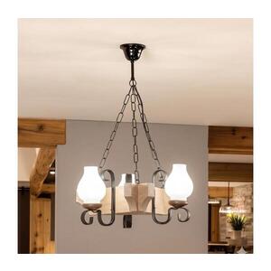 Imagine BRILAGI - Candelabru cu lanț QUEEN 3xE14/40W/230V stejar