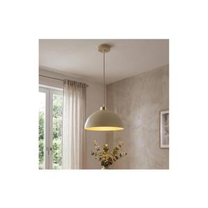 Imagine BRILAGI - Pendul pe cablu, MOON 1x E27, 60 W, 230 V, Ø 30 cm, bej/auriu