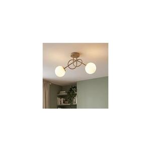 Imagine BRILAGI - Lustru aplicat MILO ECRU 2xE27/60W/230V bej/auriu
