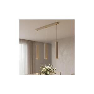 Imagine BRILAGI - candelabru suspendat pe cablu, TUBE 3xGU10/15W/230V, bej/auriu