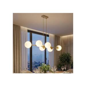 Imagine BRILAGI - Candelabru suspendat pe cablu, MILO ECRU 6xE27/60W/230V, bej/auriu