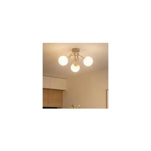 Imagine BRILAGI - Lustră de tavan aplicată MILO ECRU 3xE27/60W/230V, bej/auriu