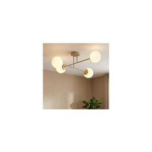 Imagine BRILAGI - Plafonieră aplicată MILO ECRU 4xE27/60W/230V bej/auriu