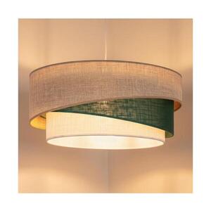 Imagine BRILAGI - Pendul pe cablu ARROW 1xE27/60W/230V, Ø 45 cm, bej/verde/alb