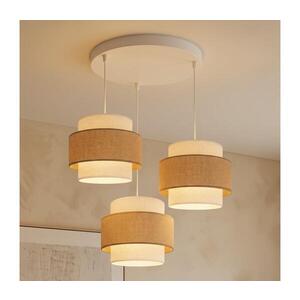 Imagine BRILAGI - Candelabru suspendat pe cablu SPACE, 3xE27/60W/230V, Ø 40 cm, bej/crem