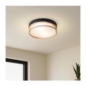 Imagine BRILAGI - Plafonieră ORINO 2xE27/40W/230V Ø 27 cm negru/stejar