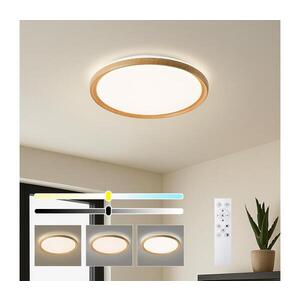 Imagine BRILAGI-LED Plafonieră cu dimmer RIVO LED/72W/230V 3000-6000K decor lemn Ø 50 cm+telecomandă