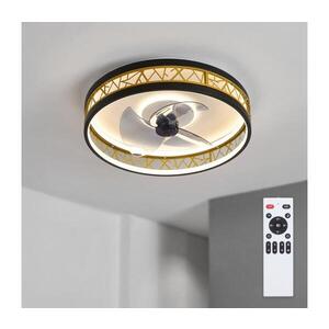 Imagine BRILAGI - lator LED de tavan dimabil, LED/34W/230V, 50 cm, negru/auriu + telecomandă