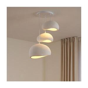 Imagine Pendul WABI SABI pe cablu, 3xE27/40W/230V, Ø 76 cm, alb - BRILAGI