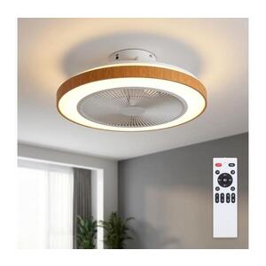 Imagine BRILAGI - lator de tavan cu LED reglabil LED/38W/230V 50 cm alb/maro + telecomandă