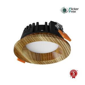 Imagine Corp de iluminat LED încastrat RONDO LED/3W/230V 3000K d. 9 cm lemn masiv frasin APLED