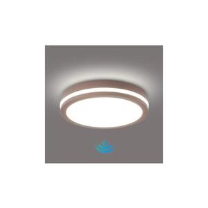 Imagine BRILAGI - Lampă LED de exterior cu senzor BENE LED/24W/230V pr. 26 cm maro IP54