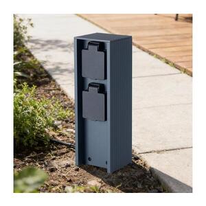 Imagine BRILAGI - PILLAR Stâlp exterior cu 2x prize Schuko, 230V, IP44, antracit
