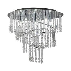 Imagine Zuma Line 19154L - Plafonieră TERRE, 6x G9/25W/230V, Ø45 cm, crom lucios/sticlă clară