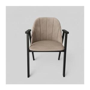 Imagine Scaun de dining GARDA, negru/bej