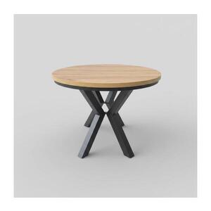 Imagine Masă de dining extensibilă CONVI 100/140 x 73 cm, stejar craft/negru
