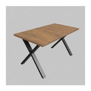 Imagine Masă extensibilă de dining DOMO, 150/190x80 cm, stejar Lefkas/negru