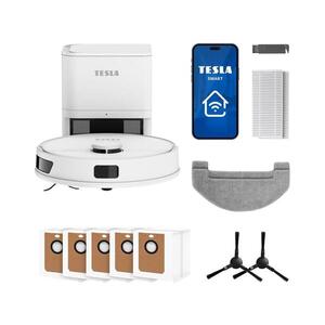 Imagine TESLA Electronics RoboStar - Aspirator robot inteligent 3 în 1, 3200 mAh, Wi‑Fi, alb