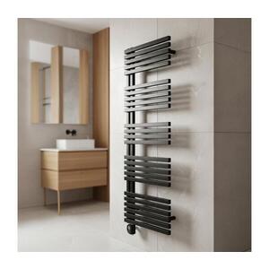 Imagine Vertaduro - Radiator de baie cu termostat MICHELLE, 600 W, 129 x 50 cm, negru