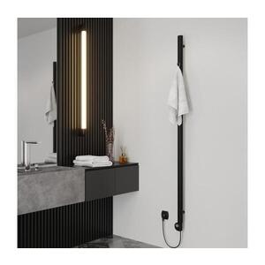 Imagine Vertaduro - Radiator de baie ERDA cu termostat, 400 W, 180 x 5 cm, negru