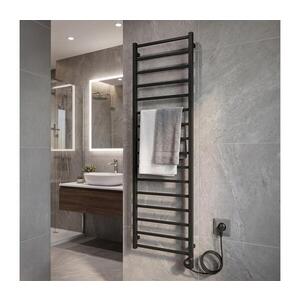 Imagine Vertaduro Radiator pentru baie ZOE cu termostat, 400 W, 186 x 50 cm, antracit