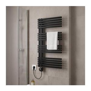 Imagine Vertaduro - Radiator de baie MICHELLE cu termostat, 600W, 97x50 cm, negru