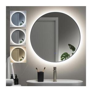 Imagine BRILAGI - Oglindă de baie VENA BLACK cu LED, 19W/230V, 60 cm, IP44, CRI 90, dimerizabilă + CCT