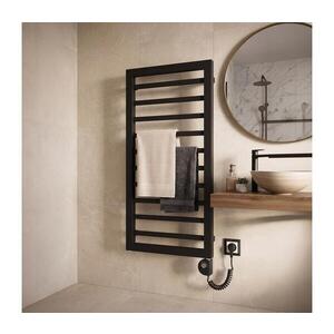 Imagine Vertaduro - Radiator de baie cu termostat ADEL 400W 100x50 cm negru