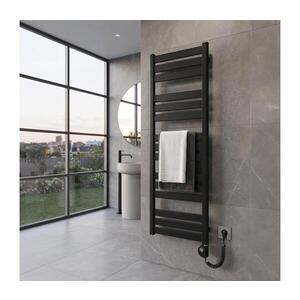 Imagine Vertaduro LUCY - Radiator de baie cu termostat, 600 W, 125 x 50 cm, negru
