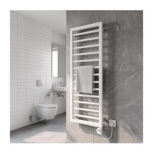 Imagine Vertaduro - Radiator de baie ADEL cu termostat, 600 W, 128 x 50 cm, alb