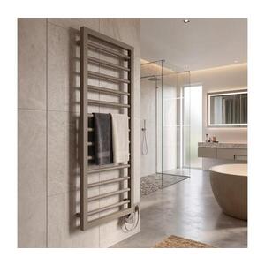Imagine Vertaduro ADEL – radiator pentru baie cu termostat, 600 W, 128 x 50 cm, taupe