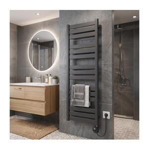 Imagine Vertaduro - Radiator de baie cu termostat LUCY, 600 W, 125 x 50 cm, antracit