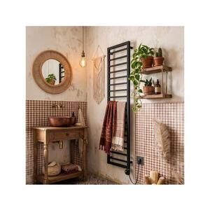 Imagine Vertaduro - Radiator de baie cu termostat ADEL 600W 172x50 cm negru