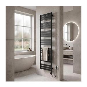 Imagine Vertaduro - Radiator pentru baie cu termostat LUCY, 800 W, 177 x 50 cm, antracit