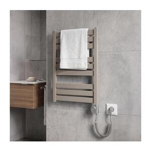 Imagine Vertaduro - Radiator de baie cu termostat LUCY 400 W 73x50 cm taupe