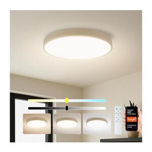 Imagine BRILAGI - Lampă LED dimabilă POOL SMART, 60W, 230V, diam. 50 cm, Wi‑Fi Tuya, bej + telecomandă
