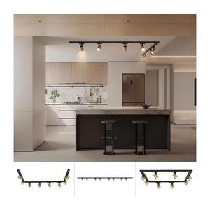 Imagine BRILAGI - Spot pe șină HUSKY 8xGU10/10W/230V negru/auriu