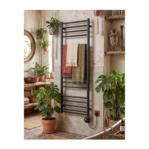 Imagine Vertaduro - Radiator de baie SIMONE cu termostat, 400 W, 114 x 50 cm, antracit